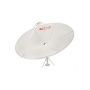 Antena De Chapa 1,5mt Fechada Banda C E Ku+20mt Cb+lnb Duplo